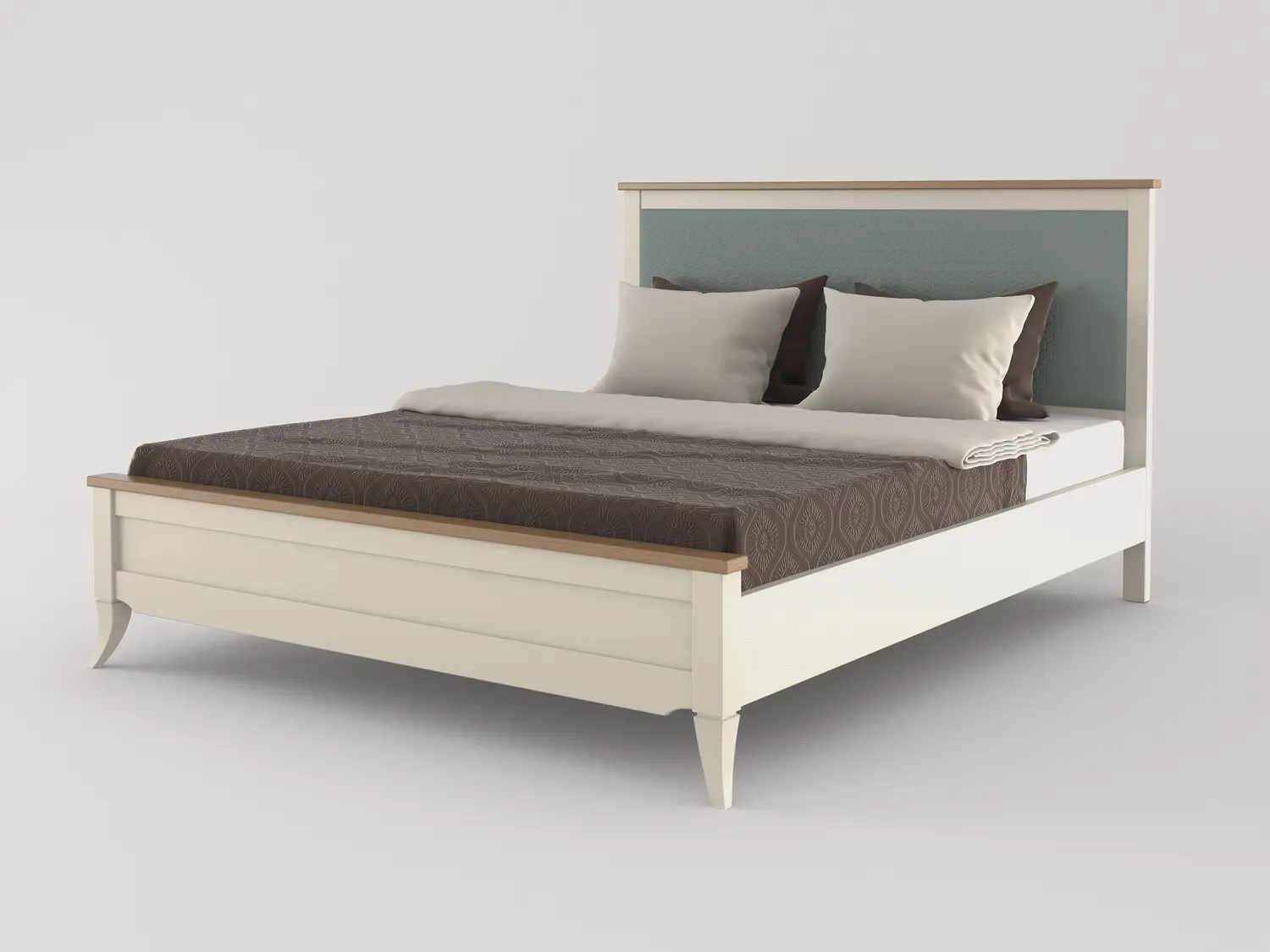 Кровать "Римини" 1200х2000 с мягким изголовьем