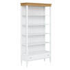 Шкаф книжный «Ольса» 201 (белый лак-антик 24)